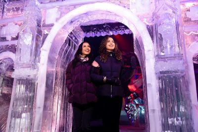 Art Below Zero: вход на выставку ледяных скульптур