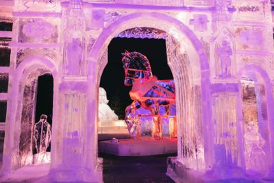 Art Below Zero: вход на выставку ледяных скульптур - photo 2